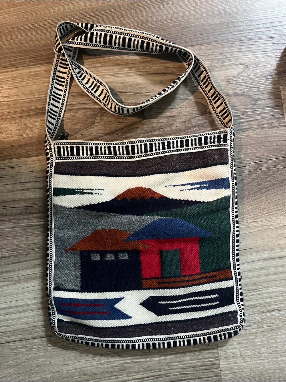 One of a kind wool side purse